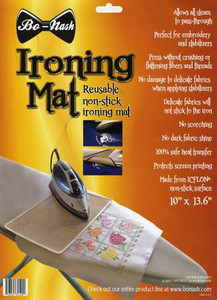 Bo-Nash Reusable Non-Stick Ironing Mat, 10" X 13 5/8"