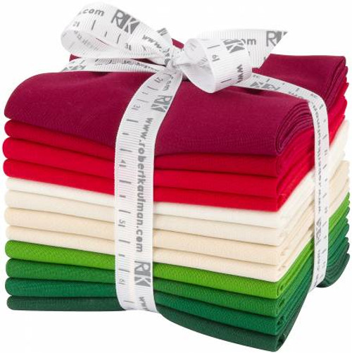 Kona Christmas Fat Quarter Bundle, 12 Pieces