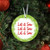 "Let it Sew" Metal Ornament (Red/Green)