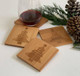 Quilt Christmas Tree Coasters, Set of 4