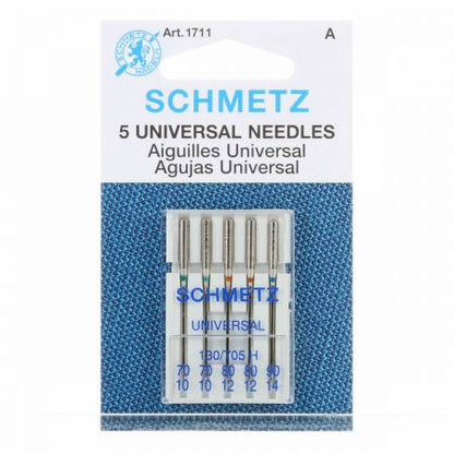 Schmetz Universal Machine Needles, Assorted Sizes 70/80/90, 5ct - The Batty  Lady