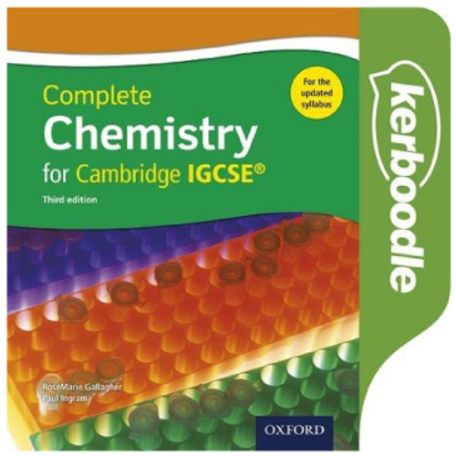 Oxford Complete Chemistry for Cambridge IGCSE Kerboodle