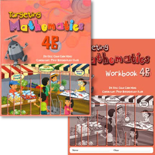 Primary Level Targeting Maths 4B (Class Pack of 20 Textbooks & 20 Workbooks) - Singapore Maths