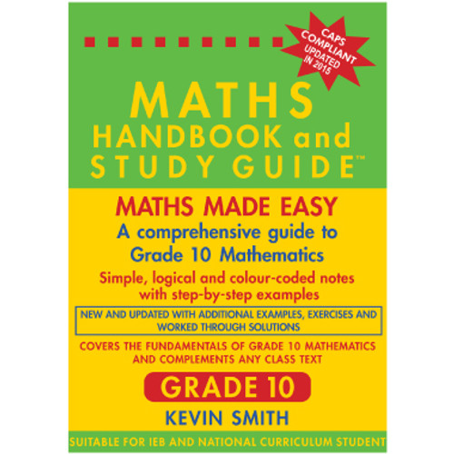 Maths Handbook and Study Guide for Grade 10