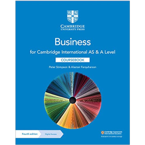 Cambridge AS and A Level Business Coursebook with Digital Access (2 Years) - MCKINLAY REID