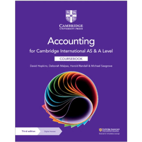 Cambridge AS and A Level Accounting Coursebook with Digital Access (2 Years) - STUDY HOUSE