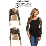 Basic 3/4 Length Black Lace Sleevey Wonders