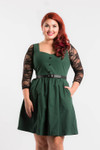 Basic 3/4 Length Black Lace Sleevey Wonders - Plus Size