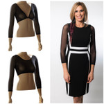 Basic 3/4 Length Black Mesh Sleevey Wonders