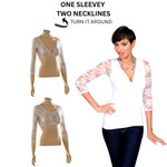Basic 3/4 Length White Lace Sleevey Wonders