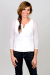 Basic 3/4 Length White Mesh Sleevey Wonders