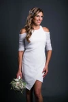 Waterfall 1/2 Sleeve White Mesh Sleevey Wonders