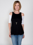 Bandeau 1/2 Sleeve White Jersey Sleevey Wonders