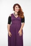 Bandeau 1/2 Sleeve Black Jersey Sleevey Wonders - Plus Size