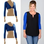 Basic 3/4 Sleeve Blue Jersey Sleevey Wonders