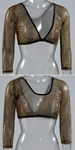 Basic 3/4 Length Leopard Mesh Sleevey Wonders - Plus Size