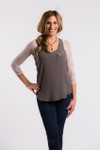 Basic 3/4 Length Silver Lace Sleevey Wonders