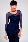 Basic 3/4 Length Navy Mesh Sleevey Wonders