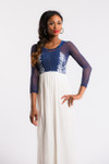 Basic 3/4 Length Navy Mesh Sleevey Wonders