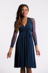 Basic 3/4 Length Navy Mesh Sleevey Wonders