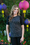 Basic 1/2 Sleeve Black Cotton Jersey Sleevey Wonders