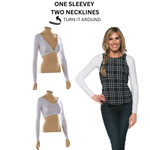 Basic Long Sleeve White Jersey Sleevey Wonders