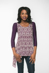 Basic 3/4 Sleeve Eggplant Jersey Sleevey Wonders