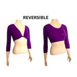 Basic 3/4 Sleeve Eggplant Jersey Sleevey Wonders