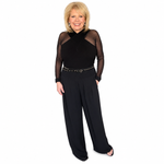 Basic Black Mesh Long Sleeve Sleevey Wonders