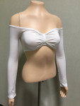 Bandeau Long Sleeve Off-White Jersey Sleevey Wonders