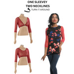 Basic 3/4 Length Red Mesh Sleevey Wonders