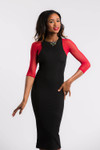 Basic 3/4 Length Red Mesh Sleevey Wonders