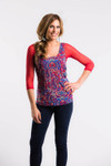 Basic 3/4 Length Red Mesh Sleevey Wonders