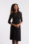 Halter 1/2 Sleeve Black Mesh Sleevey Wonders