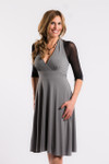 Halter 1/2 Sleeve Black Mesh Sleevey Wonders