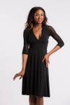 Halter 1/2 Sleeve Black Mesh Sleevey Wonders