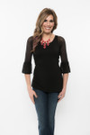 Bell 3/4 Sleeve Black Mesh Sleevey Wonders