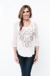 Bell 3/4 Sleeve Ivory Mesh Sleevey Wonders