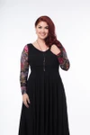 Basic Long Sleeve Tattoo Print Mesh Sleevey Wonders - Plus Size