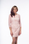 Basic 3/4 Length Blush Mesh Sleevey Wonders