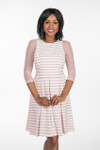 Basic 3/4 Length Blush Mesh Sleevey Wonders