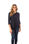 Basic 3/4 Sleeve Navy Jersey Sleevey Wonders