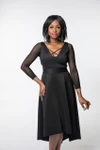 Criss-Cross 3/4 Sleeve Black Mesh Sleevey Wonders