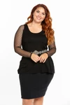 NEW Turnaround Top Black Jersey Modal - Plus Size