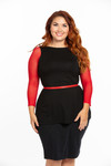 NEW Turnaround Top Black Jersey Modal - Plus Size