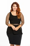NEW Turnaround Top Black Jersey Modal - Plus Size