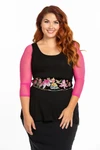 NEW Turnaround Top Black Jersey Modal - Plus Size