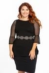 NEW Turnaround Top Black Jersey Modal - Plus Size