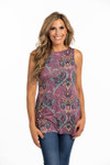 Turnaround Top Lavender Paisley Jersey