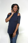 NEW Turnaround Top Navy Jersey Modal